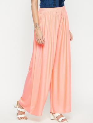 mid rise solid palazzo - 18479915 - Standard Image - 3