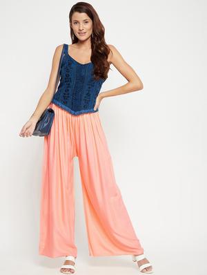 mid rise solid palazzo - 18479915 - Standard Image - 5