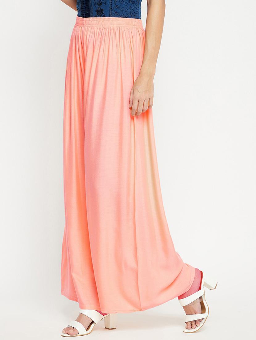 mid rise solid palazzo - 18479915 - Zoom Image - 2