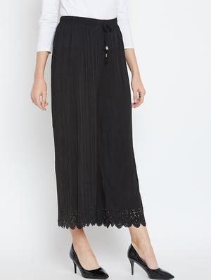drawstring waist solid palazzo - 18479916 - Standard Image - 3