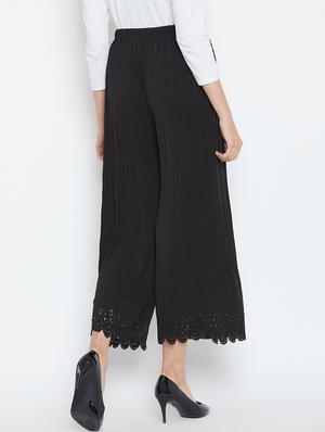 drawstring waist solid palazzo - 18479916 - Standard Image - 4
