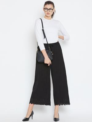 drawstring waist solid palazzo - 18479916 - Standard Image - 5