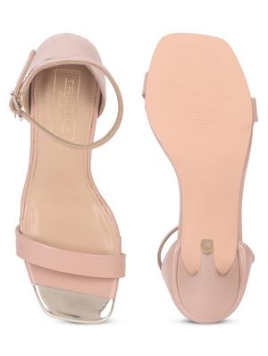 women nude ankle strap sandal - 18481076 - Standard Image - 5