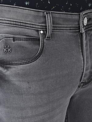 grey light washed denim jean - 18481187 - Standard Image - 5