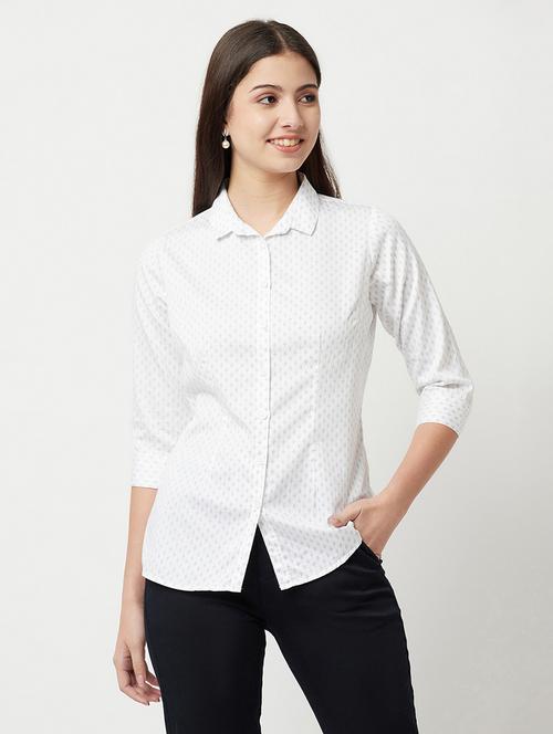 printed regular shirt - 18481286 - Standard Image - 1