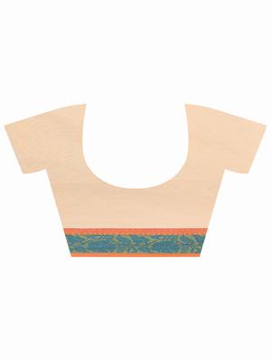 tassels detailed handloom saree with blouse - 18482070 - Standard Image - 3
