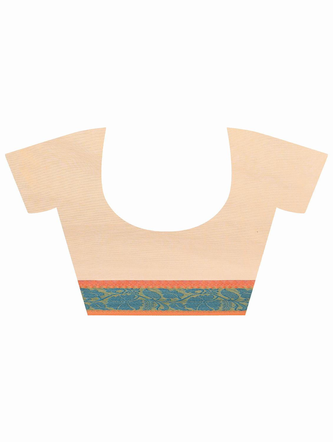 tassels detailed handloom saree with blouse - 18482070 - Zoom Image - 3