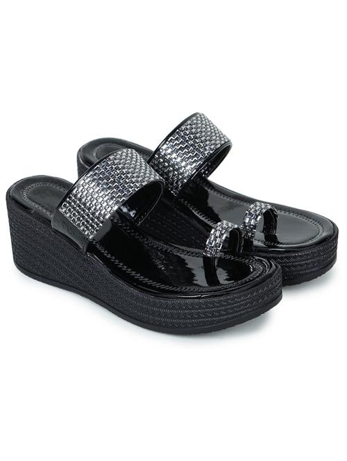 women embellished one toe wedge - 18482191 - Standard Image - 1