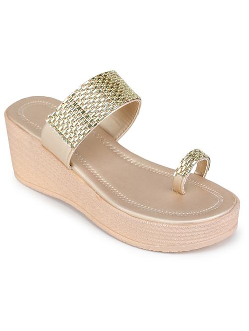women embellished one toe wedge - 18482192 - Standard Image - 1