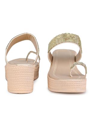 women embellished one toe wedge - 18482192 - Standard Image - 3