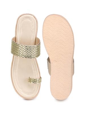 women embellished one toe wedge - 18482192 - Standard Image - 4