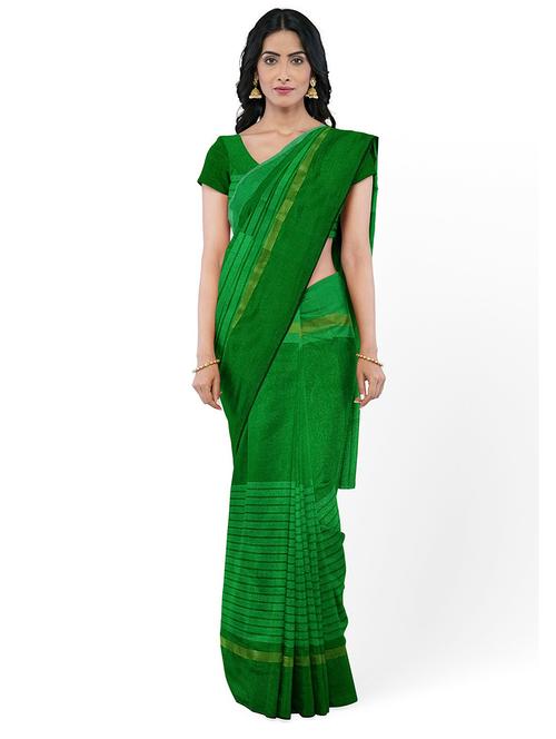 solid plain saree with blouse - 18485002 - Standard Image - 1