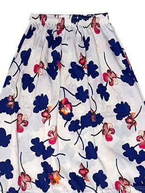 girls white floral flared skirt - 18491038 - Standard Image - 3