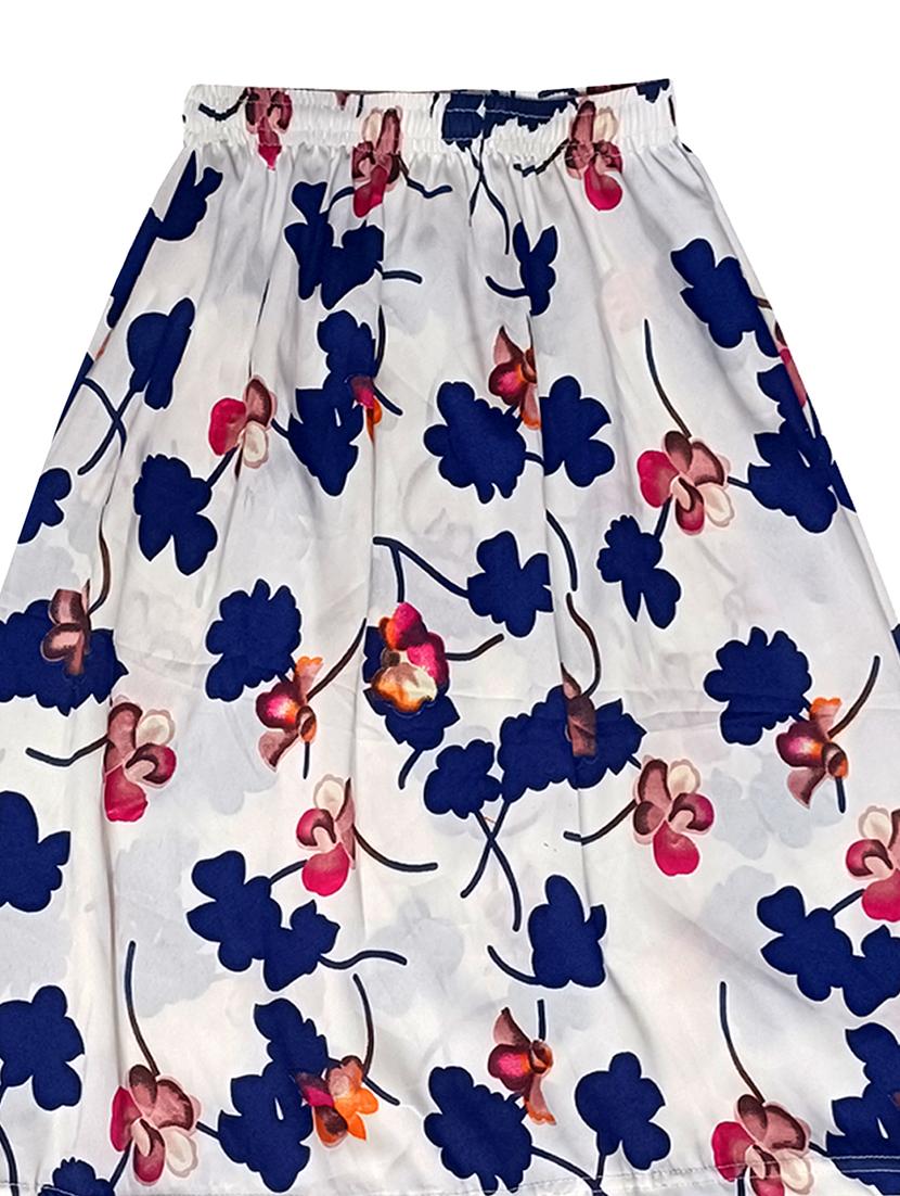 girls white floral flared skirt - 18491038 - Zoom Image - 3