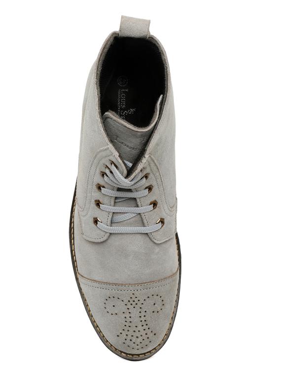 mens grey lace up ankle boots - 18491806 - Zoom Image - 4