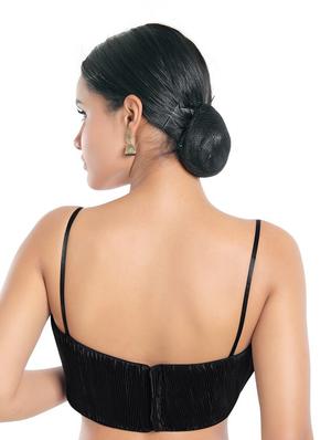 blackless solid blouse - 18493111 - Standard Image - 3