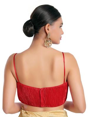 sweetheart neck solid blouse - 18493113 - Standard Image - 3