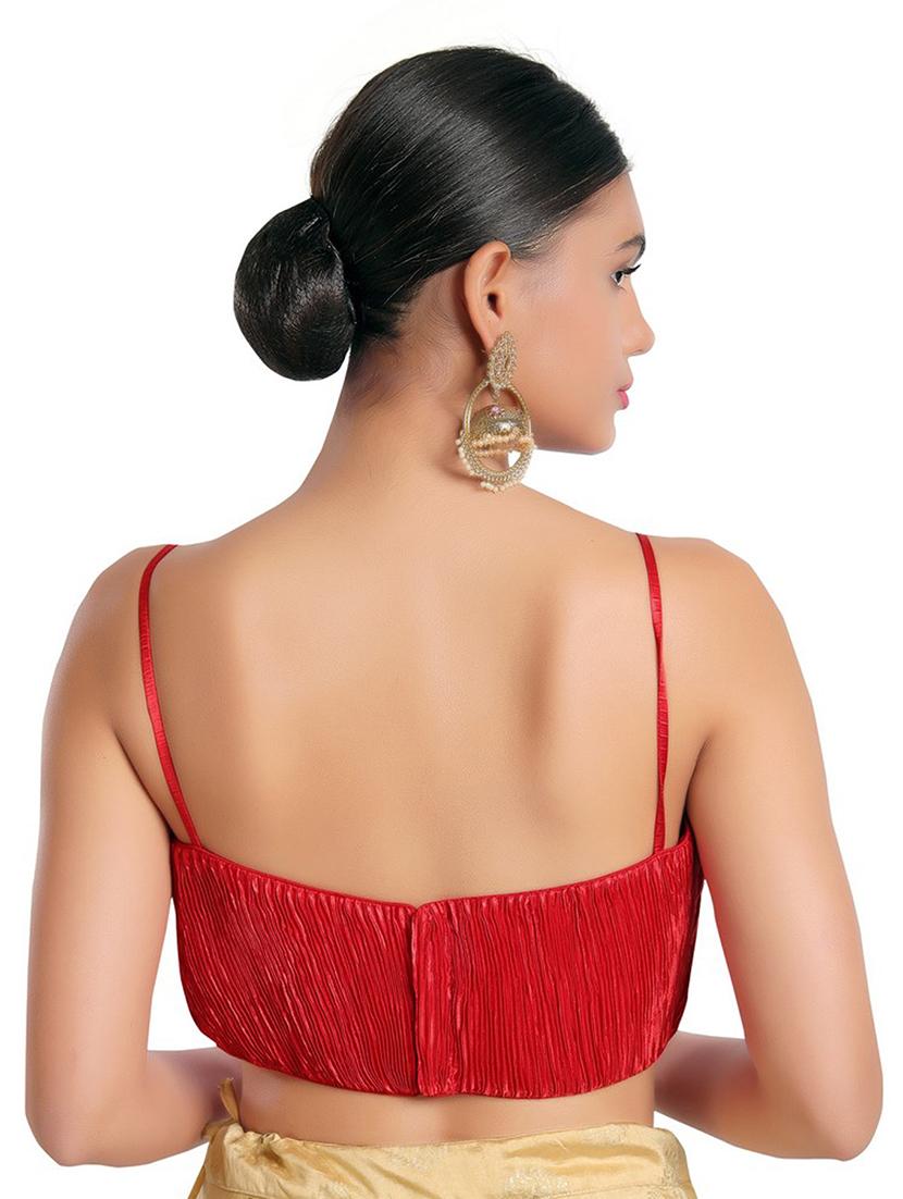 sweetheart neck solid blouse - 18493113 - Zoom Image - 3