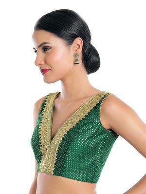 v neck sequined blouse - 18493120 - Standard Image - 2