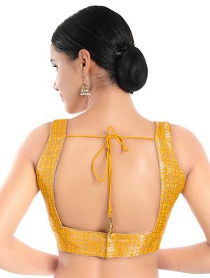 v neck brocade blouse - 18493135 - Standard Image - 3