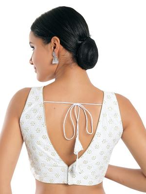 v neck embroidered blouse - 18493141 - Standard Image - 3