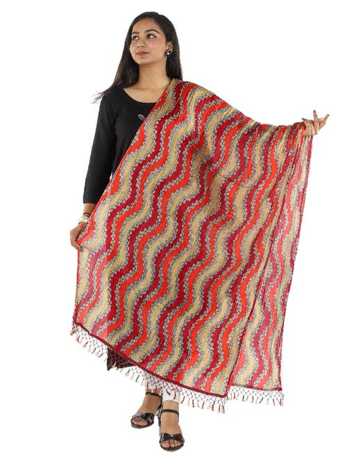 chevron woven dupatta - 18498279 - Standard Image - 1