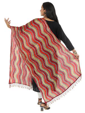 chevron woven dupatta - 18498279 - Standard Image - 2