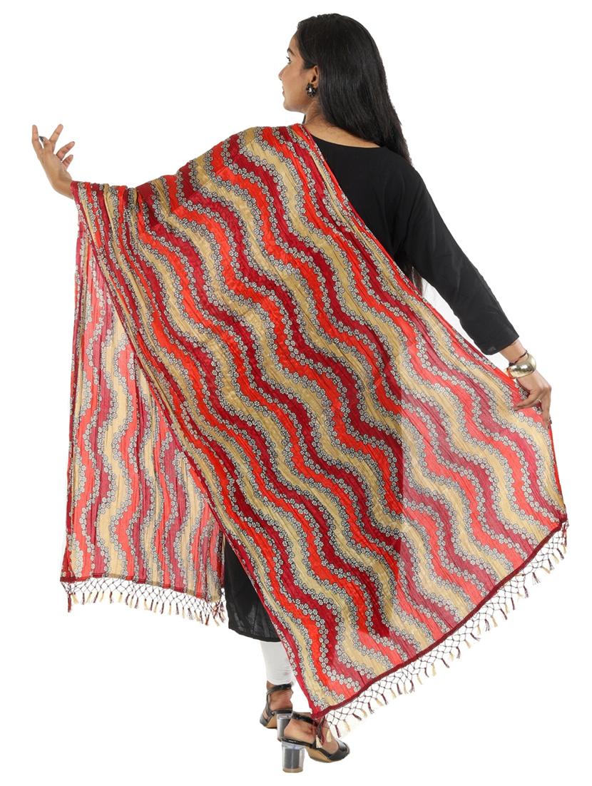 chevron woven dupatta - 18498279 - Zoom Image - 2