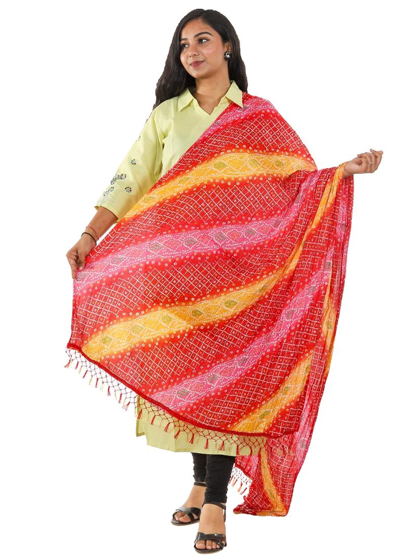multi colored woven dupatta - 18498291 - Zoom Image - 1