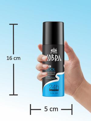st-john cobra deodorant cool (150ml) deodorant spray - for men (150 ml) - 18498613 - Standard Image - 3