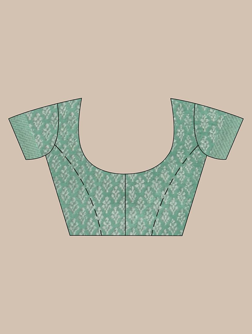 self design woven saree with blouse - 18499184 - Zoom Image - 3