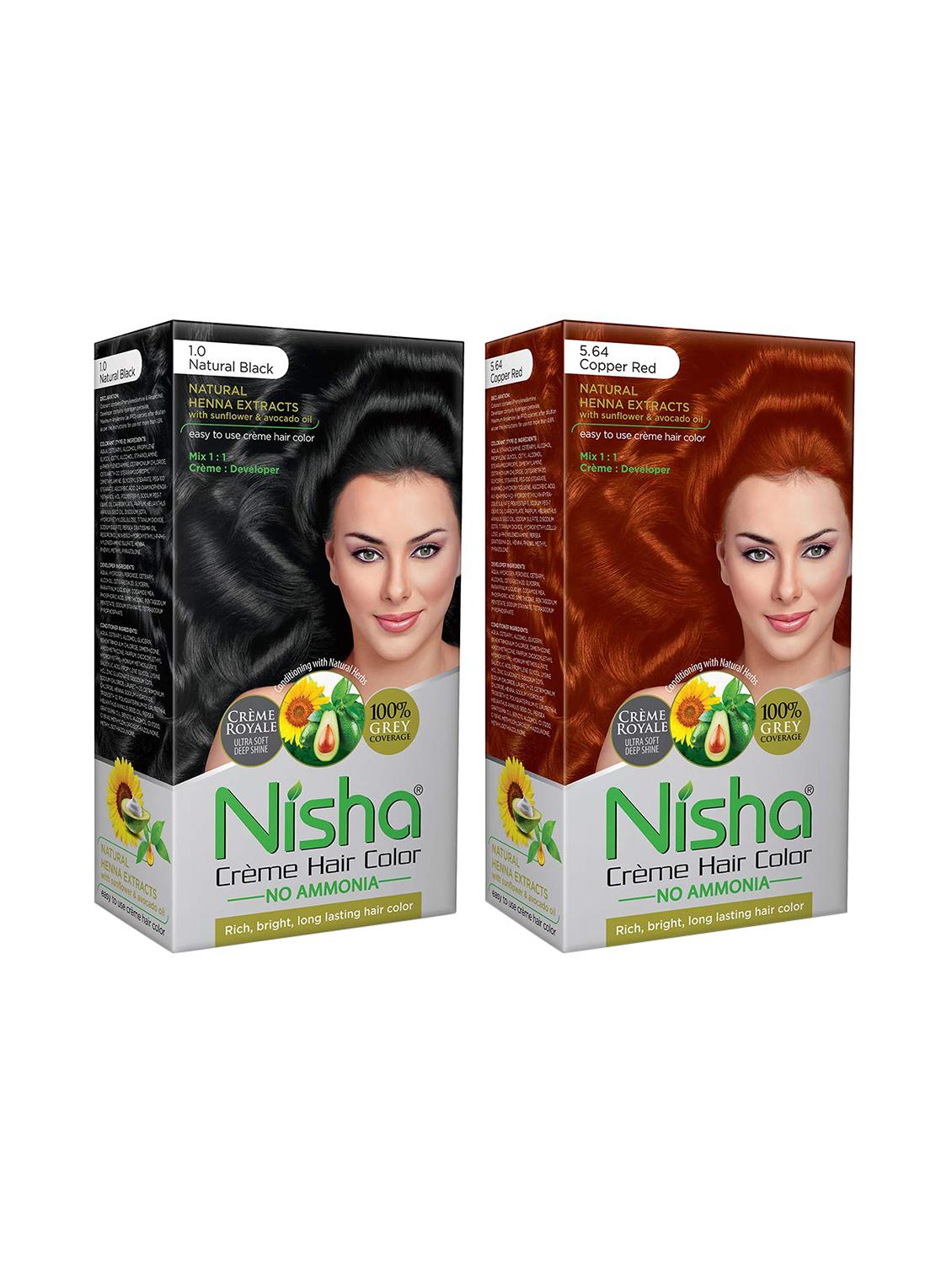 nisha creme hair color (natural black & copper red) - 18500023 - Zoom Image - 1