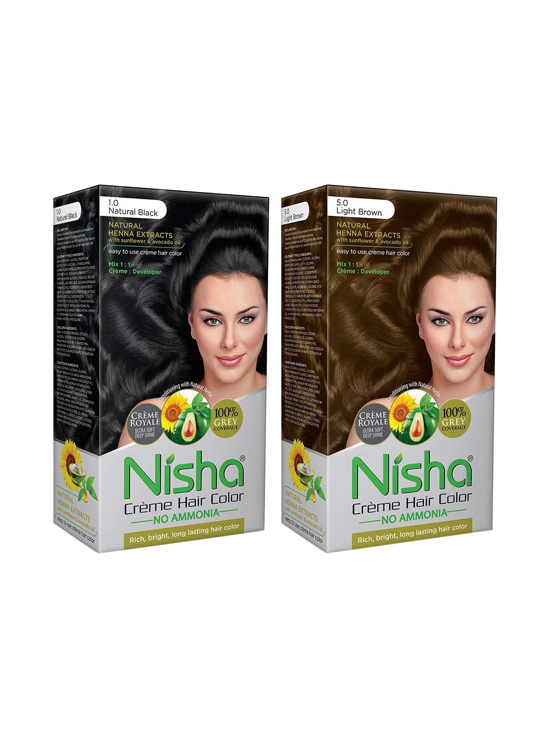 nisha creme hair color (natural black and light brown) - 18500029 - Zoom Image - 1