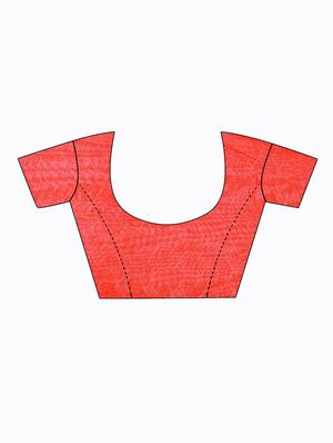 pack of 2 printed sarees with blouse - 18500549 - Standard Image - 5