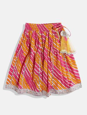 girls gota work lehenga choli set - 18502384 - Standard Image - 3