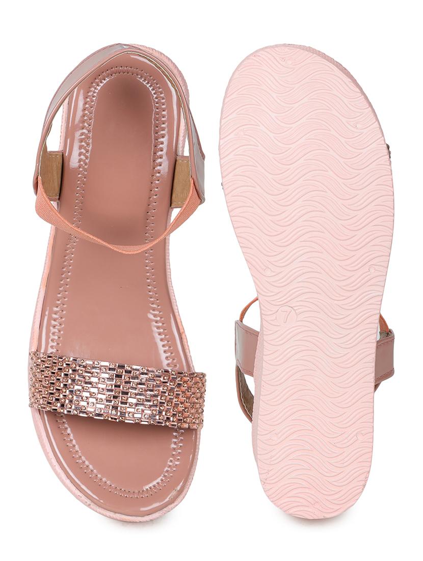 women pink ankle strap wedge - 18502599 - Zoom Image - 4