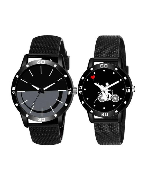 set of 2 men and women combo watches - 18503091 - Standard Image - 1