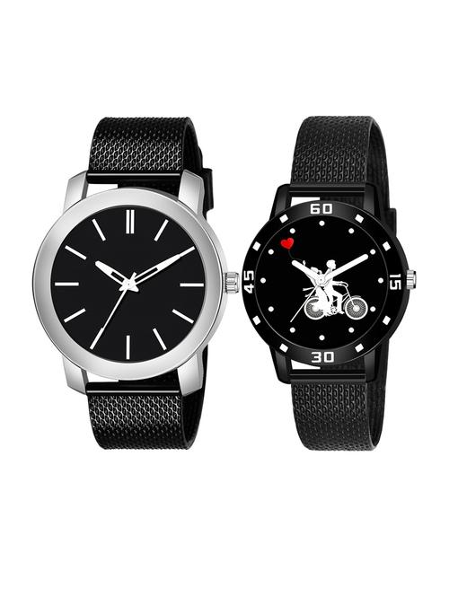set of 2 men and women combo watches - 18503107 - Standard Image - 1