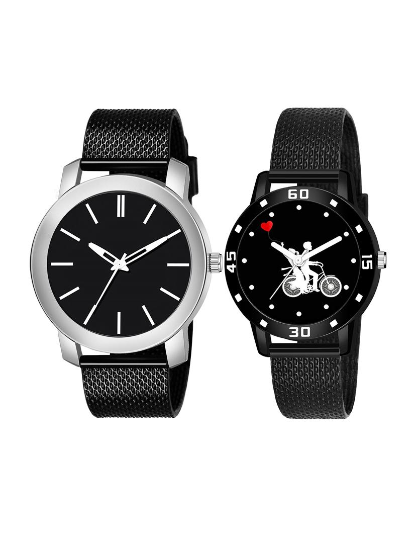 set of 2 men and women combo watches - 18503107 - Zoom Image - 1