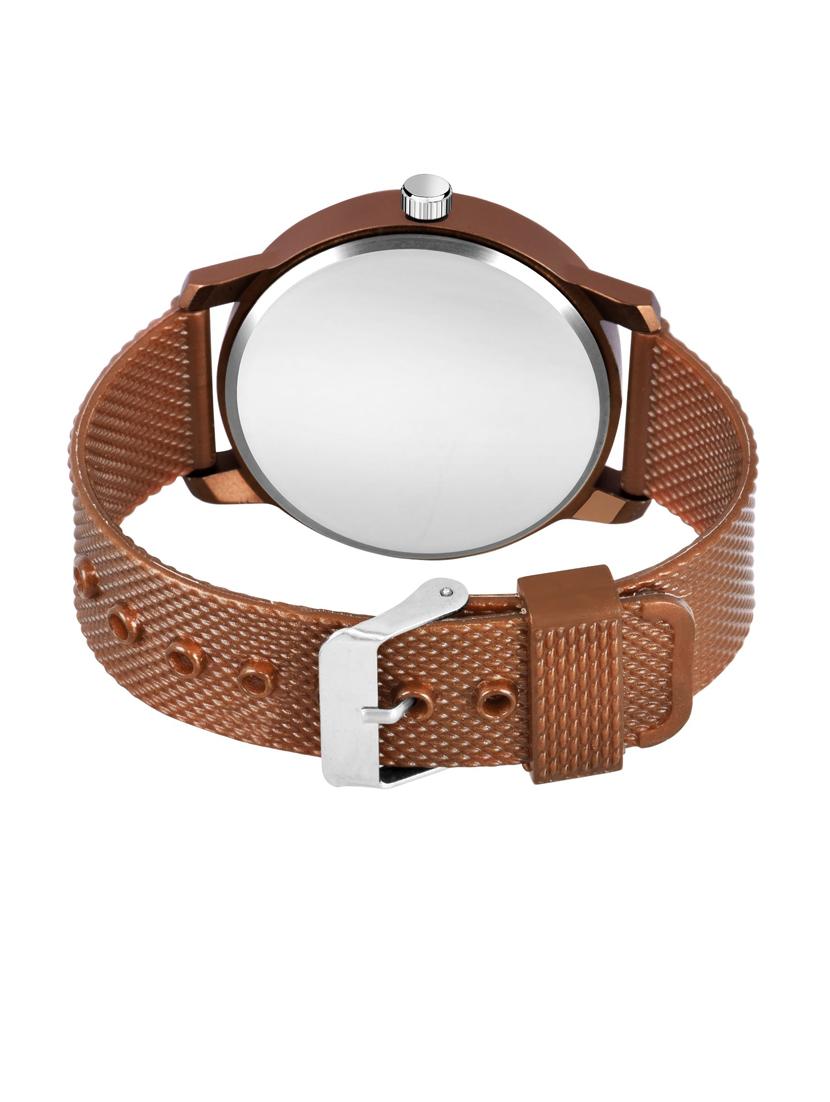 men watch 544 brown half half numeric case with women watch 3036 white you and me couple in black dial numeric case - 18503461 - Zoom Image - 4