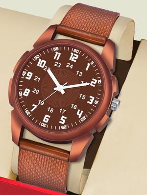men watch 1239 unique white unique brown unique case with women watch 3038 sitting couple in black dial numeric case - 18503521 - Standard Image - 2