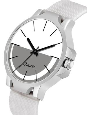 men watch 566 half half white three kan case with women watch 3034 two kinds and white tree in black dial numeric case - 18503571 - Standard Image - 2