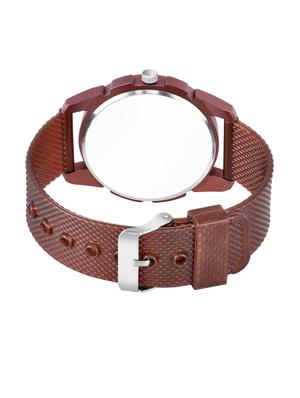 men watch 1236 famous brown dial unique case with women watch 3036 white you and me couple in black dial numeric case - 18503602 - Standard Image - 4