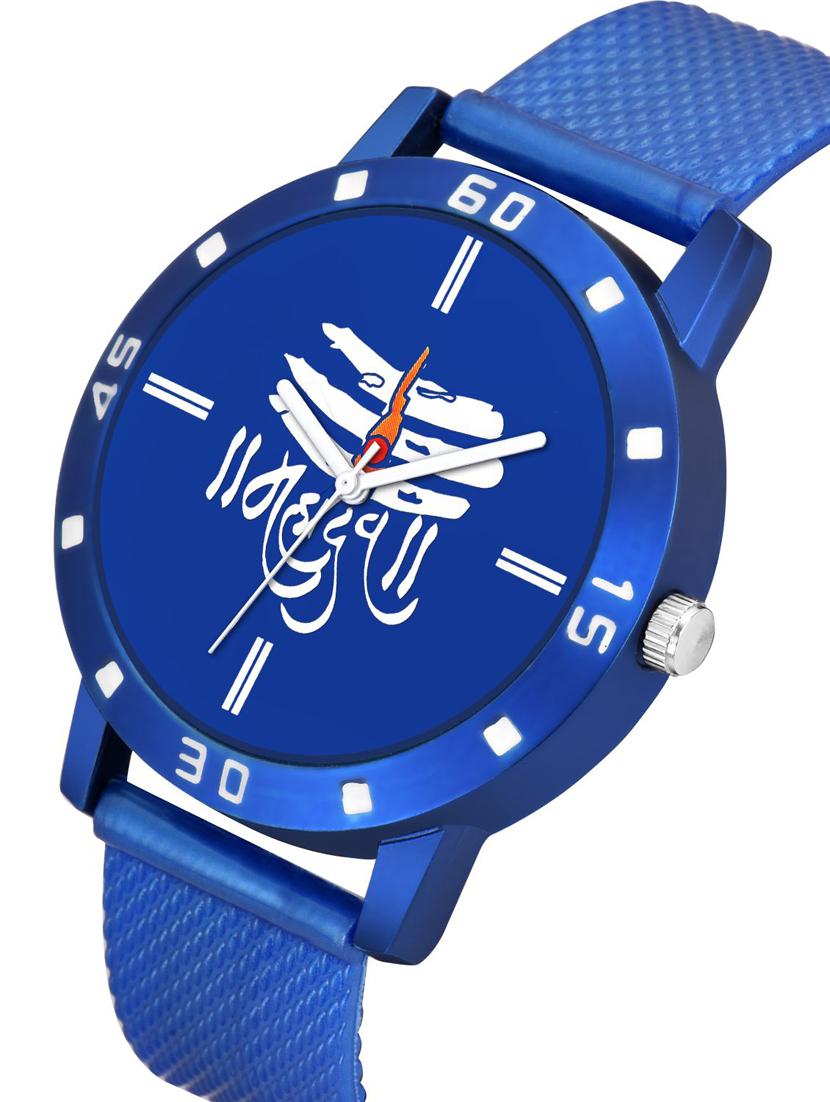 men watch 587 tilak mahadev in blue dial numeric case with women watch 3034 two kinds and white tree in black dial numeric case - 18503617 - Zoom Image - 2