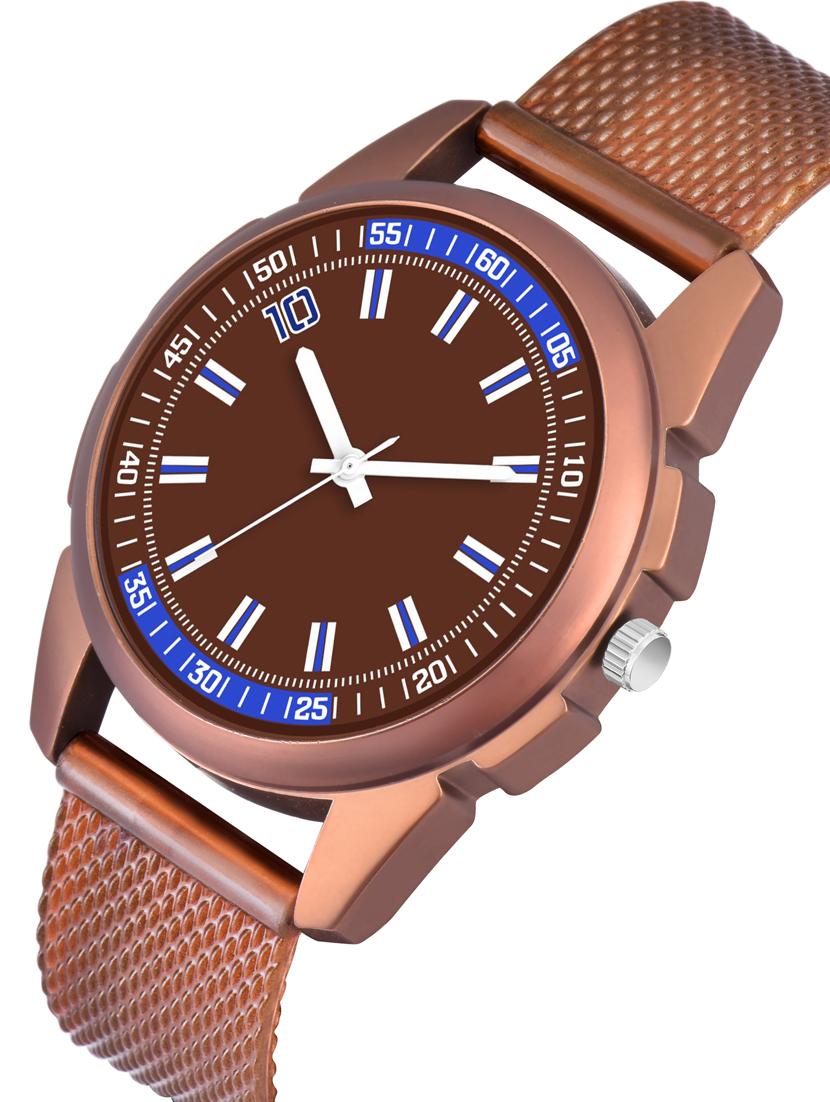 men watch 1234 unique brown dial with blue design unique case with women watch 3035 white couple with bike in black dial - 18503756 - Zoom Image - 2