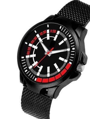 men watch 497 black dial with brown design three kan case with women watch 3036 white you and me couple in black dial - 18503758 - Standard Image - 2