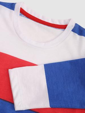 boys round neck striped t-shirt - 18506015 - Standard Image - 3