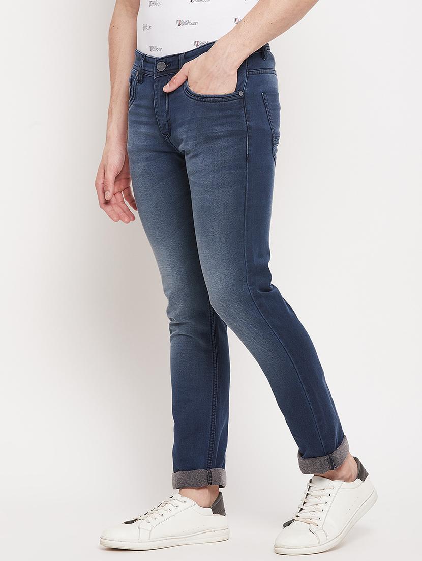 navy blue light washed denim jean - 18508012 - Zoom Image - 2