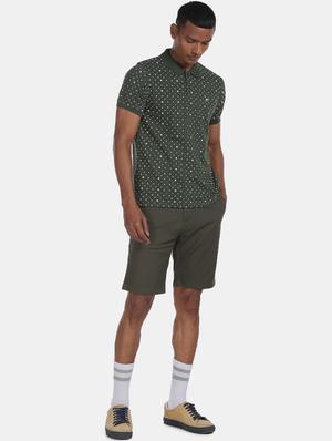 green printed polo t-shirt - 18509431 - Standard Image - 4