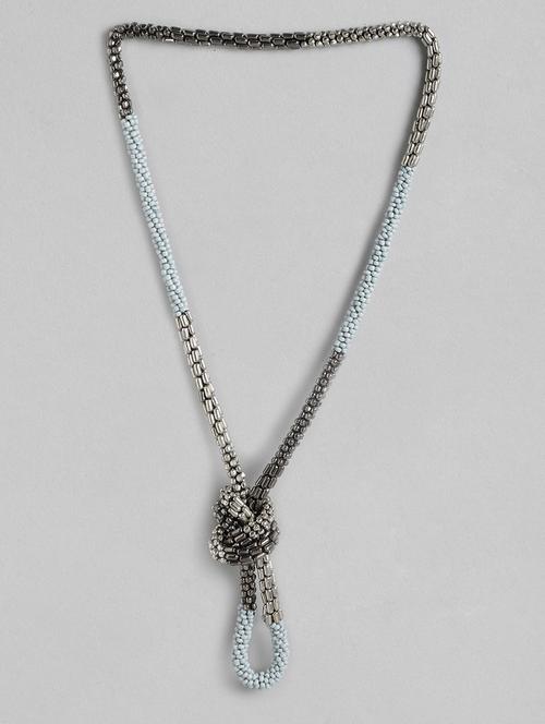 women grey long necklace - 18509729 - Standard Image - 1